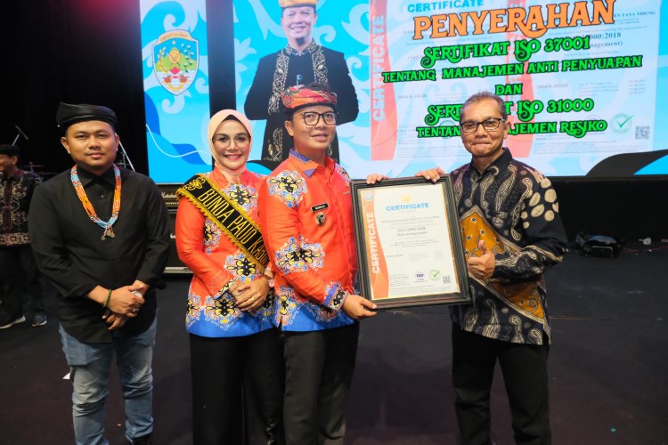 Pertama di Kalimantan Utara: Inspektorat Kabupaten Tana Tidung meraih Sertifikasi ISO 37001:2016
